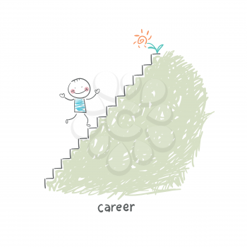 Career Ladder. Illustration.