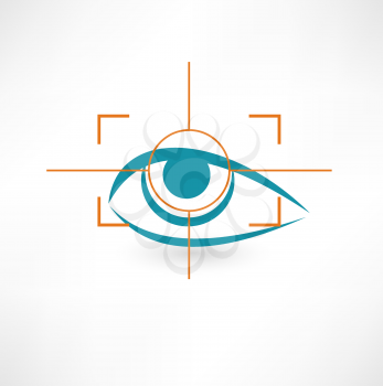 Scanning eye icon