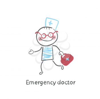 Emergency doctor runs