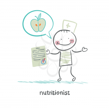 nutritionist shows the document speaks of healthy food