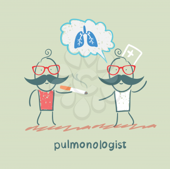 pulmonologist pulmonologist says lung patient who smokes