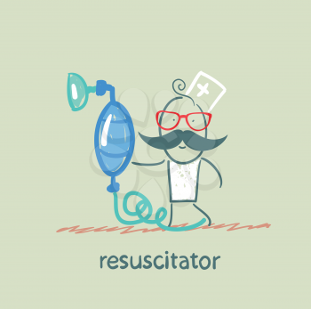resuscitation with oxygen mask