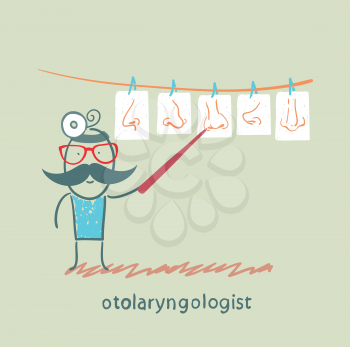 otolaryngologist show pictures with their noses