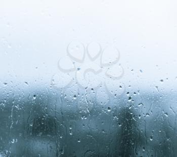 Royalty Free Clipart Image of Drops on Glass