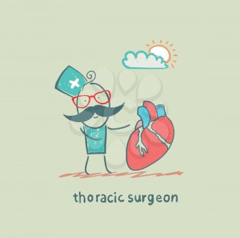thoracic surgeon with a heart