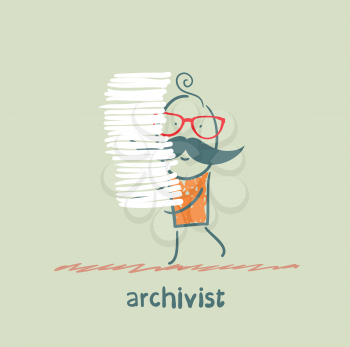 archivist is a stack of files