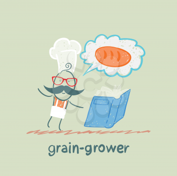 grain grower reads bread recipe