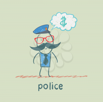 police think about the money