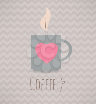 I love coffee. Poster.