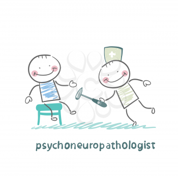 psychoneuropathologist   check the patient's nerves