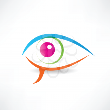 abstract human eye icon