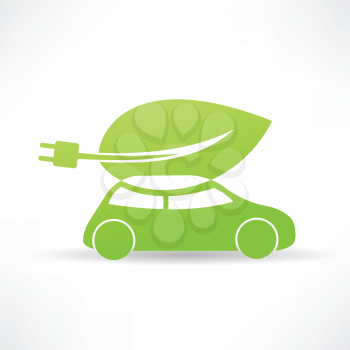 green eco car icon