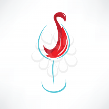 glass with red wine icon