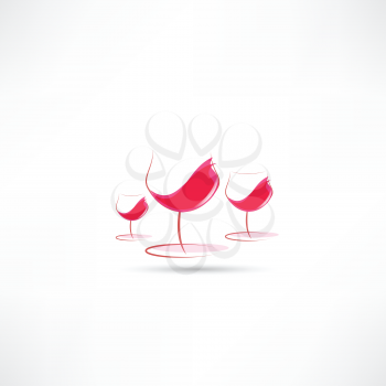 wine in the glass icon