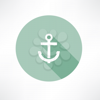 anchor icon flat