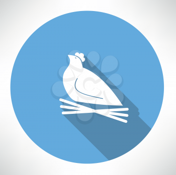 chicken in the nest icon