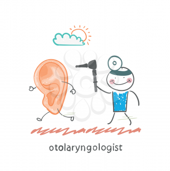 otolaryngologist  catching sore ear