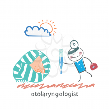 otolaryngologist offers nasal drops