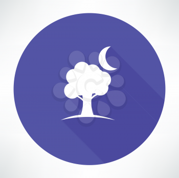 tree and moon icons