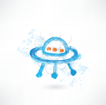 flying saucer grunge icon