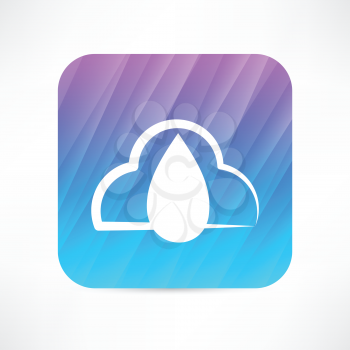 rainy cloud icon