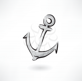 anchor grunge icon