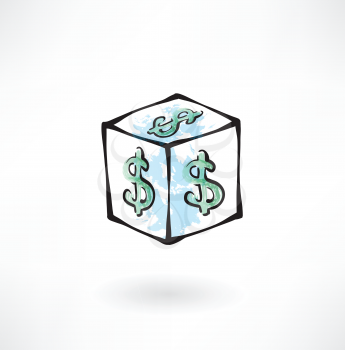 moneybox grunge icon