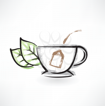 tea cup grunge icon