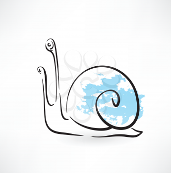 snail grunge icon