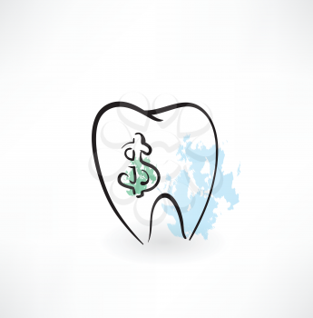 tooth grunge icon