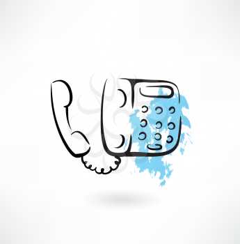 telephone grunge icon