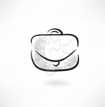 briefcase grunge icon