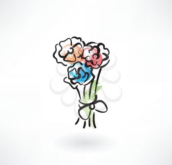bouquet grunge icon
