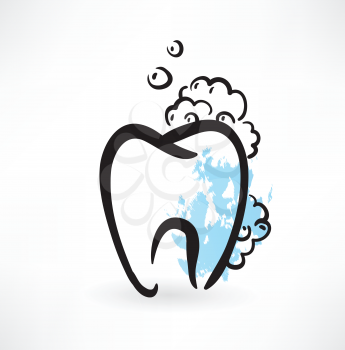 tooth grunge icon