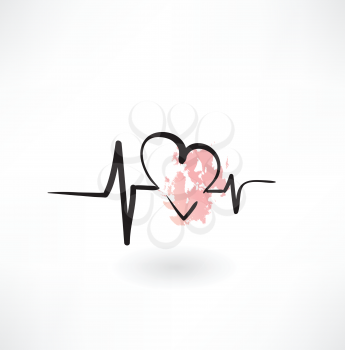 cardiology grunge icon