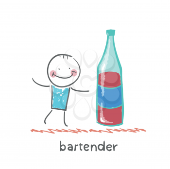 Bartender is a great bottle of wine