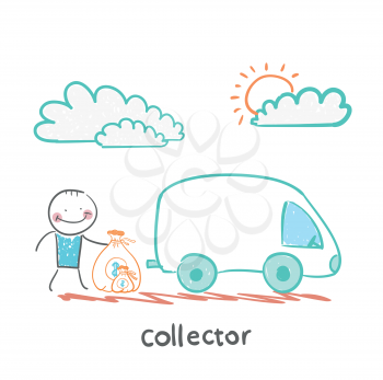 collector is money in the car