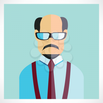 old man Flat icons collection