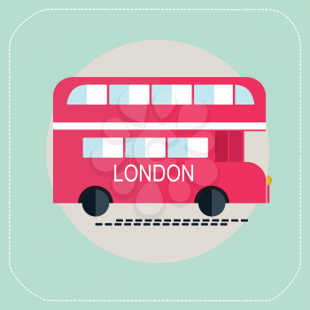 london bus icon flat