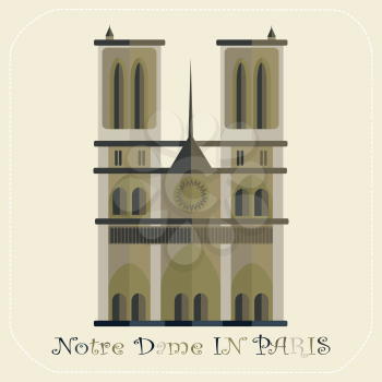 Notre Dame Cathedral in Paris icon