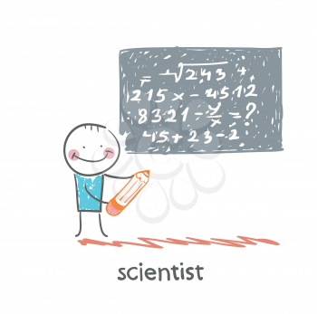 scientist thinks about numbers