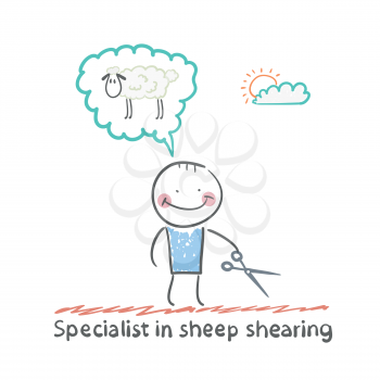 Specialist sheep shearing