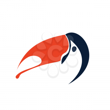 Toucan logo template. Bird icon