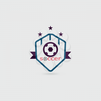 soccer and emblem