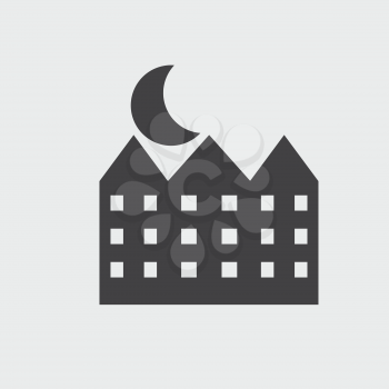 house and moon icon