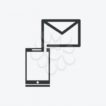 Send a letter icon - mobile phone