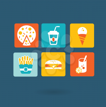 Fast food icons