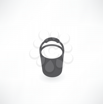 Bucket vector icon