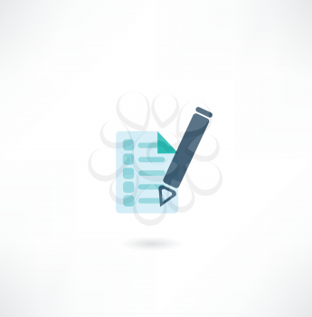 pen with document icon