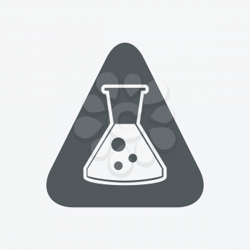 Chemical test tubes icons illustration vector